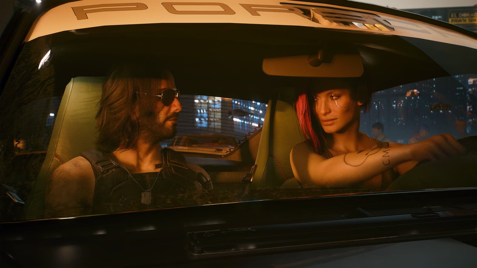 Cyberpunk 2077 oyunundan bir ekran görüntüsü